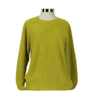 jersey cuello caja verde lima