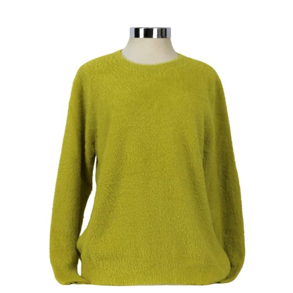 jersey cuello caja verde lima