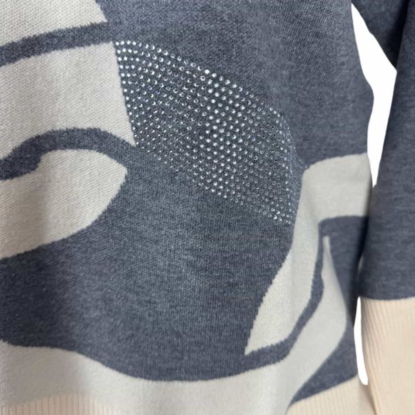 Jersey gris y blanco - Imagen 2