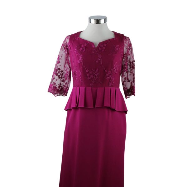 Vestido fucsia de ceremonia - Imagen 4
