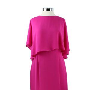 Vestido midi fucsia